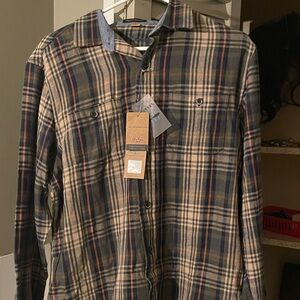 Tailor Vintage men’s medium flannel button up shirt NWT
